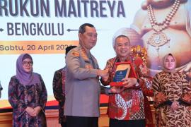 Kapolda Bengkulu Hadiri Persemian Tempat Ibadah Umat Buddha Provinsi Bengkulu Vihara Rukun Maitreya