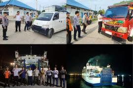 Jaga Harkamtibmas Kondusif, Polsek KSKP Pulau Baai Monitoring Keberangkatan Kapal di Dermaga ASDP 