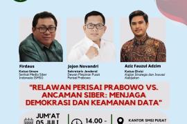 Diskusi Perisai Prabowo dan SMSI: Menjaga Data Nasional dari  Ancaman Serangan Siber