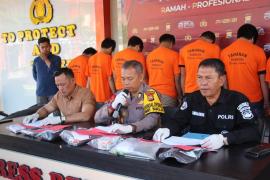 Antik Nala 2024  Satres Narkoba Polres Rejang Lebong Capai Seratus Persen, Amankan 9 Tersangka dan Barang Bukti