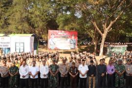 Wujudkan Pemilu Damai, Kapolda Bengkulu Pimpin Simulasi Sispamkota