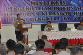 Wakapolda Bengkulu Membuka Bimteknis Pengendalian Intern Atas Pelaporan Keuangan Di Lingkungan Polda Bengkulu T.A 2024.