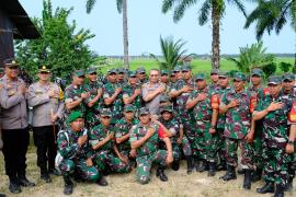 Wujud Sinergitas TNI - Polri, Kapolda Bengkulu Hadiri Peresmian IRPOM Oleh Pangdam II Sriwijaya 