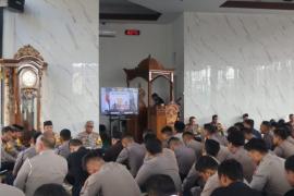Polda Bengkulu Gelar Pembinaan Rohani dan Mental (Binrohtal) Rutin Secara Virtual