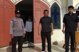 Polres Rejang Lebong Pengamanan Ibadah Minggu di Gereja HKBP Curup Berjalan Kondusif