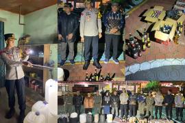 Kapolres RL Pimpin Razia Miras dan Gerebek Rumah Produksi Tuak dan Arak