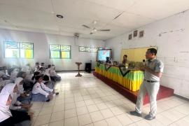 Jasa Raharja dan Satlantas Polres Gelar Sosialisasi Tata Tertib Belalu Lintas di SMAN 1 Bengkulu Utara