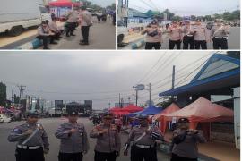 Polsek Ratu Agung Polresta Bengkulu Laksanakan Pengamanan Kegiatan Fun Walk Green Democracy Bersama Ketua DPD RI