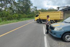 Jamin Keamanan Pengguna Jalan, Polsek PU. Tanding Gelar Patroli di Jalur Lintas Lubuklinggau-Curup 