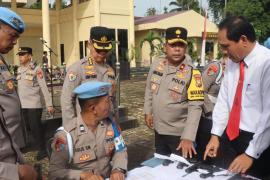 Tingkatkan Disiplin dan Cegah Penyalahgunaan, Wakapolda Bengkulu Pimpin Pengecekan Senjata Api Personel