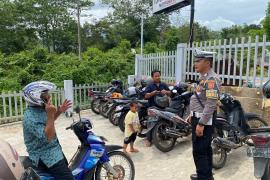 Unit Kamsel Satlantas Polres Lebong Gelar Penerangan Keliling di Wisata Kolam Renang Wahana 88