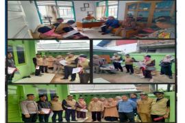 Bhabinkamtibmas Polsek Ratu Agung Kawal Sidang Pemeriksaan Harta Bersama di Kelurahan Sawah Lebar