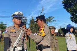 Polres Lebong Apel Gelar Pasukan Ops Keselamatan Nala 2025