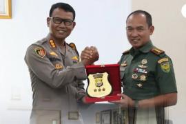 Pererat Sinergitas TNI-Polri, Kapolresta  Silaturahmi Ke Kodim 0407/Kota Bengkulu