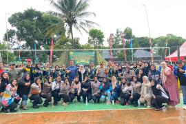 Polwan Polres Rejang Lebong Juara di Turnamen Voli Dirgahayu Bekangad ke-76