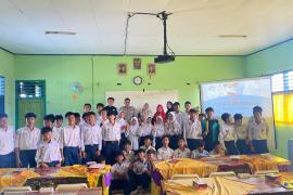 Bidhumas Polda Bengkulu Gelar Sosialisasi Di SMP Negeri  7 Kota Bengkulu