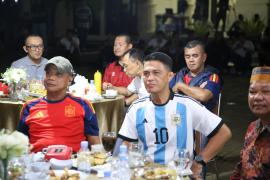 Polda Bengkulu Gelar Nobar Piala Dunia 2026 Bersama Personel dan Masyarakat