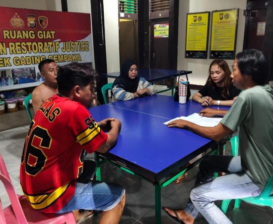 Unit Reskrim Polsek Gading Cempaka Mediasi Kasus Dugaan Percobaan Pencurian