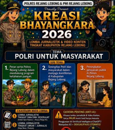 Sambut HUT Bhayangkara ke-80, Polres Rejang Lebong dan PWI Gelar Lomba Kreasi Bhayangkara 2026