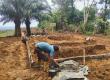 Pengerjaan Tugu Prasasti TMMD ke-126 Kodim 0423/BU di Desa Batu Raja R Terus Dikebut