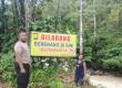 Polsek Lebong Utara Pasang Spanduk Himbauan di Sungai Tik Maceak, Cegah Kejadian Serupa Terulang